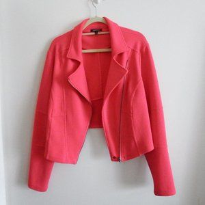 TORRID Womens Pink Textured Long Sleeved Moto Style Jacket 1X